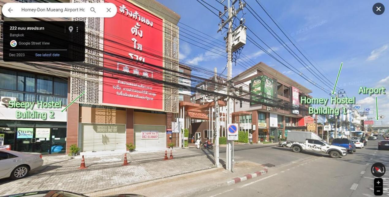 Homey-Don Mueang Airport Hostel Bangkok Exteriör bild